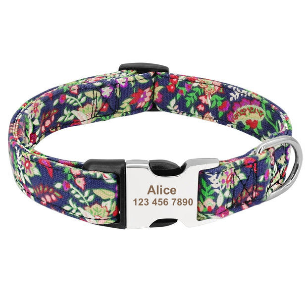 NYLON PET DOG TAG COLLAR