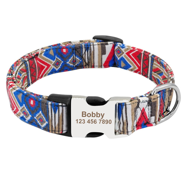 NYLON PET DOG TAG COLLAR