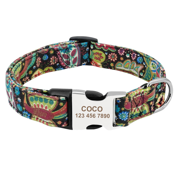 NYLON PET DOG TAG COLLAR