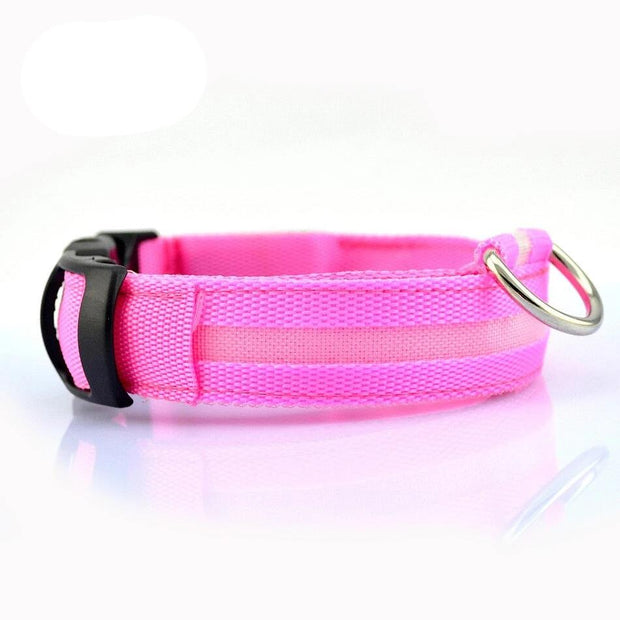 Nylon Pet Dog Collar LED Light