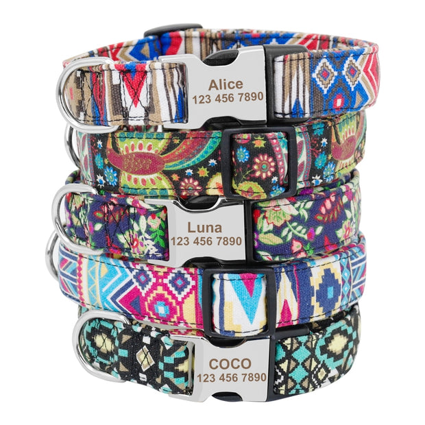 NYLON PET DOG TAG COLLAR