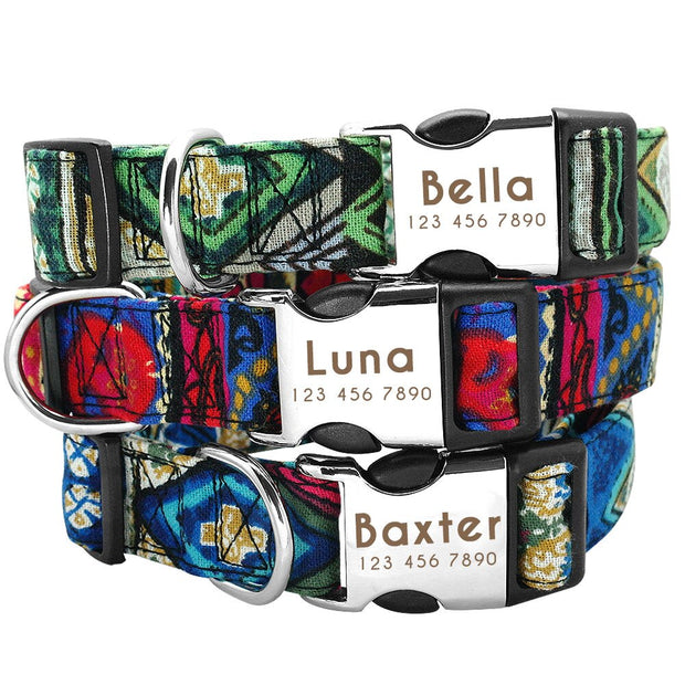 NYLON PET DOG TAG COLLAR