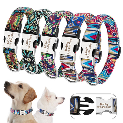NYLON PET DOG TAG COLLAR